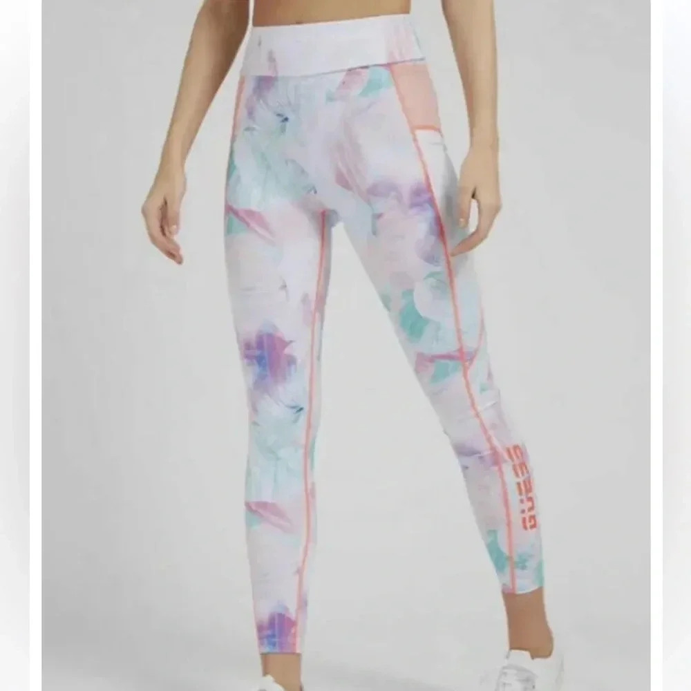Guess Women's Alice Flower Peach Legging